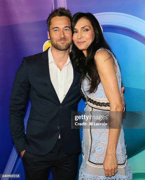 Ryan Eggold and Famke Janssen attend the 2017 NBCUniversal Winter Press Tour - Day 2 at Langham Hotel on January 18, 2017 in Pasadena, California.