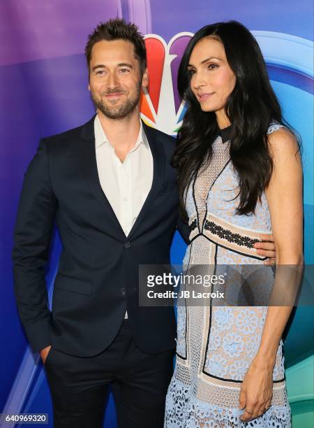 Ryan Eggold and Famke Janssen attend the 2017 NBCUniversal Winter Press Tour - Day 2 at Langham Hotel on January 18, 2017 in Pasadena, California.