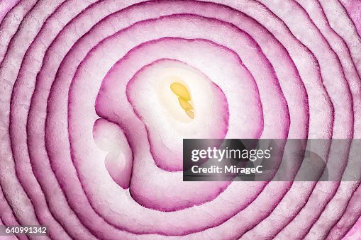 Onyon Onion Slices Full Frame Close Up Shot High-Res Stock Photo - Getty Images