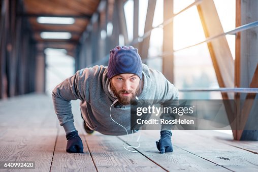 Man Activity Man Exercising Outdoors High-Res Stock Photo - Getty Images