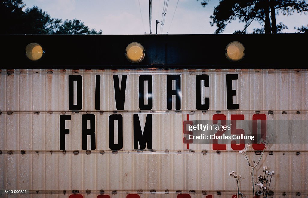 Divorce Sign