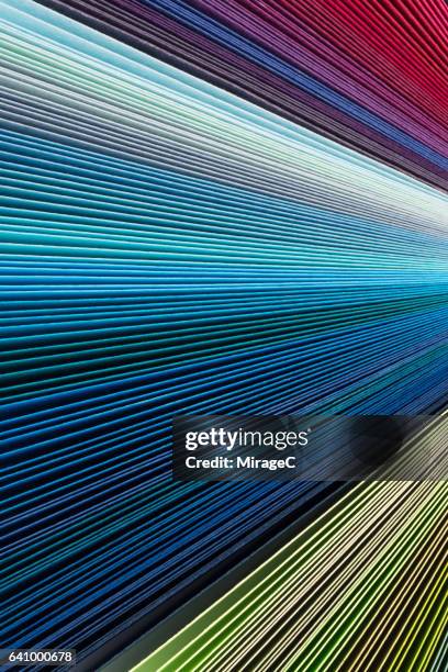 colorful paper pages stack radial gradient - book abstract stock-fotos und bilder