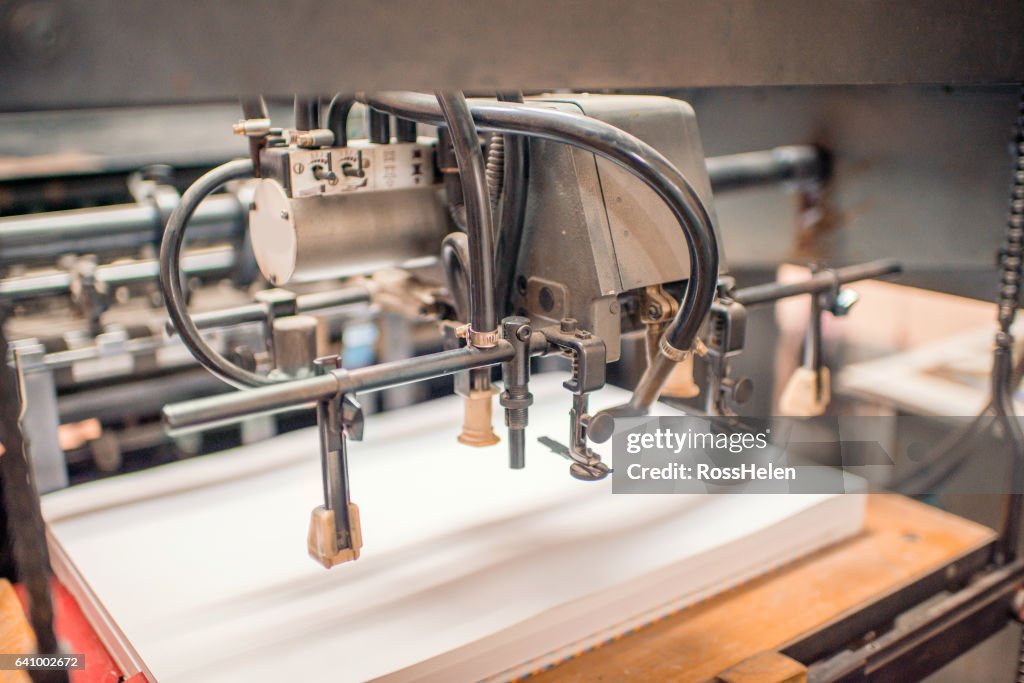 Old printing machine