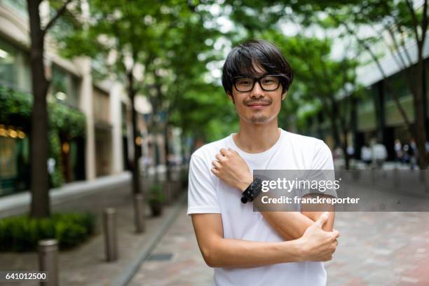 fashion japanese adult man walking - asain model men stock pictures, royalty-free photos & images