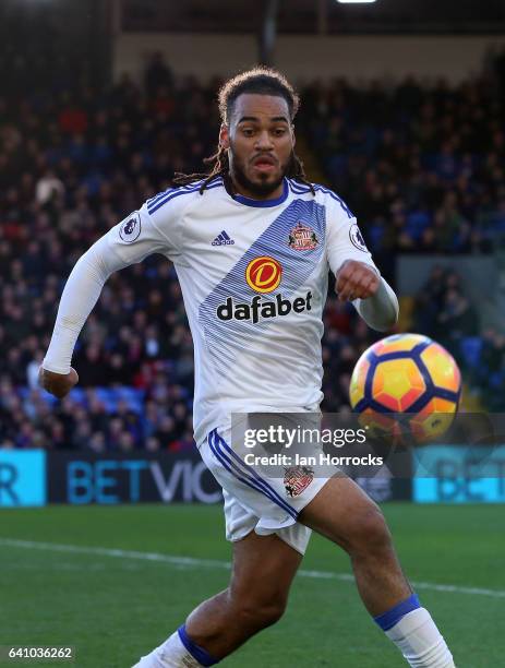 Jason Denayer of Sunderland during the Premier League match between Crystal Palace and Sunderland at Selhurst Park on February 4, 2017 in London,...