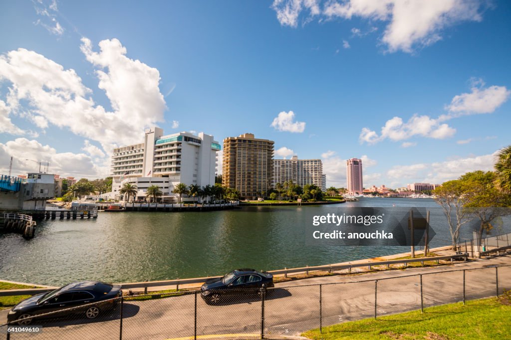 Boca Raton stadsgezicht, Verenigde Staten