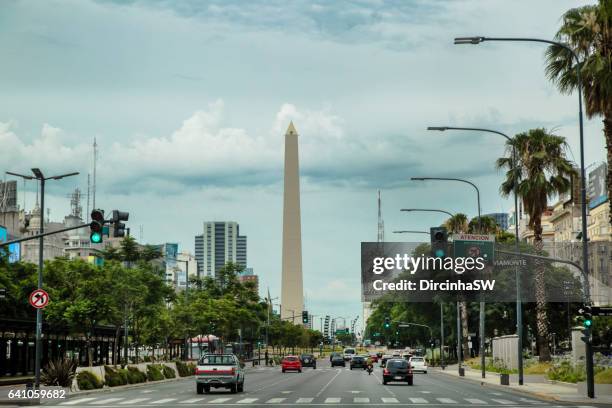 buenos aires - argentina. - obelisco de buenos aires stock pictures, royalty-free photos & images