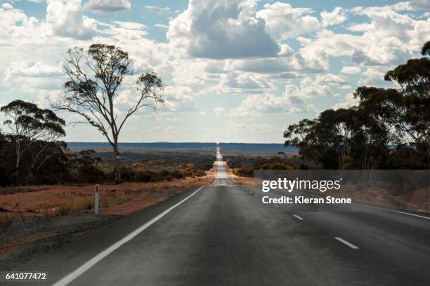 the long drive - outback western australia stock pictures, royalty-free photos & images