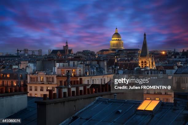 panthéon, paris - pantheon paris stock pictures, royalty-free photos & images