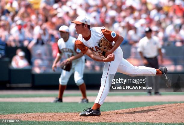 University of Texas pitcher Huston Street pitched 1.2 innings of shut out ball against the University of South Carolina to earn tournament MVP honors...