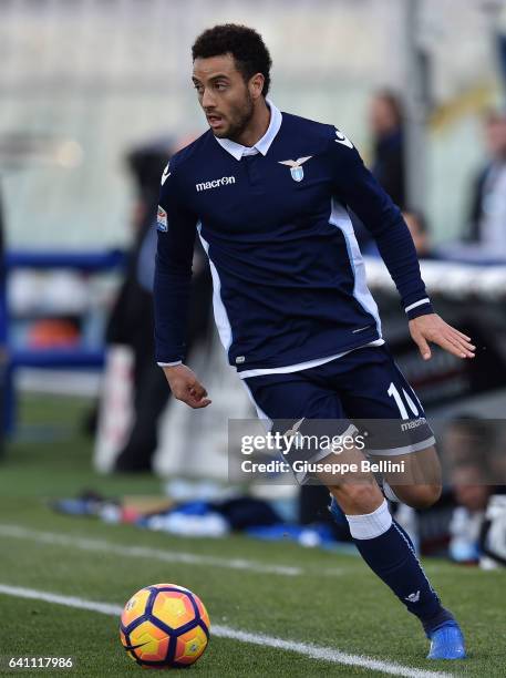Felipe Anderson of SS Lazio in action during the Serie A match between Pescara Calcio and SS Lazio at Adriatico Stadium on February 5, 2017 in...