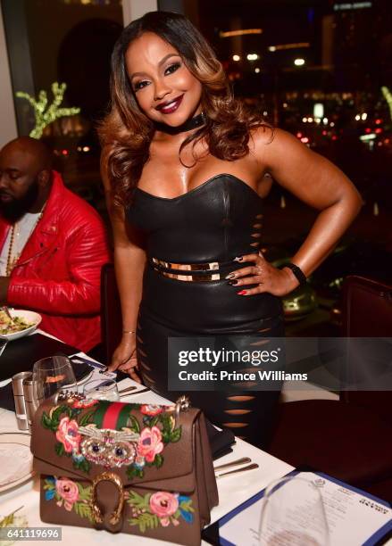 Phaedra Parks attends a Grand Hustle Dinner for Trae Tha Truth at the Oceanaire on February 4, 2017 in Houston, Texas.
