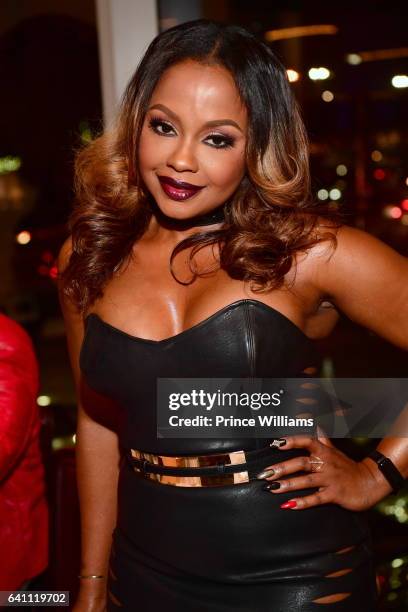 Phaedra Parks attends a Grand Hustle Dinner for Trae Tha Truth at the Oceanaire on February 4, 2017 in Houston, Texas.