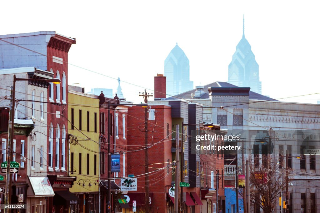 Fishtown district in Philadelphia, Pennsylvania.