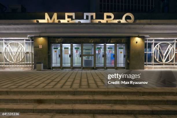 borovitskaya moscow metro station , russia - moscow metro bildbanksfoton och bilder