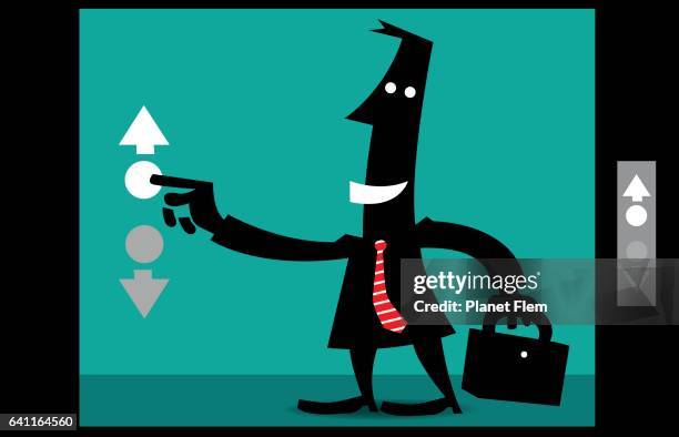 going up! - elevator point of view stock illustrations