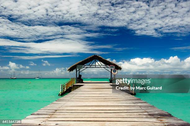 pigeon point jetty, tobago, trinidad & tobago - trinidad and tobago 個照片及圖片檔