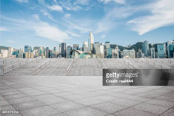 victoria harbor hong kong - wide stock pictures, royalty-free photos & images