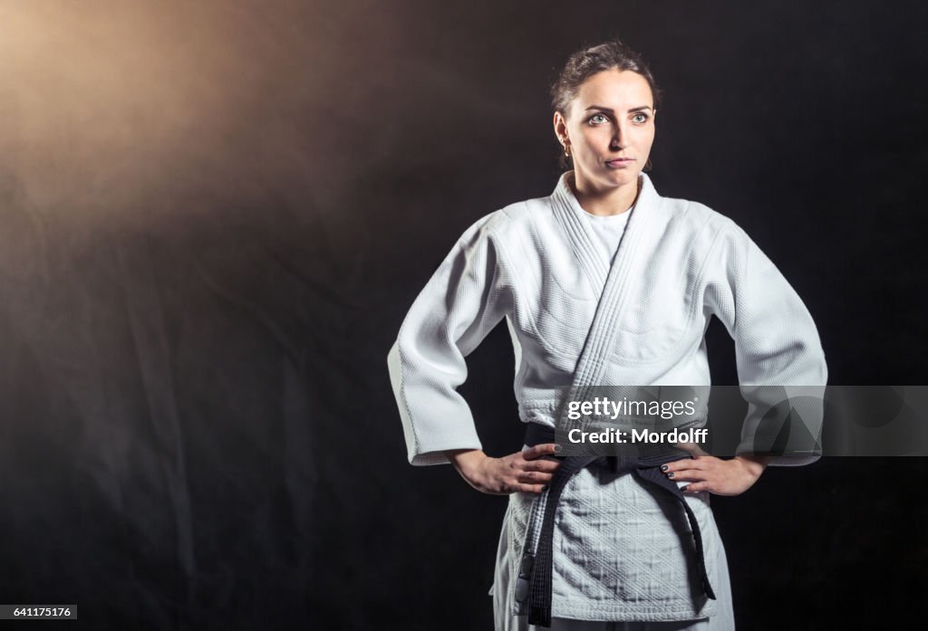 Attractive Woman Karate Instructor