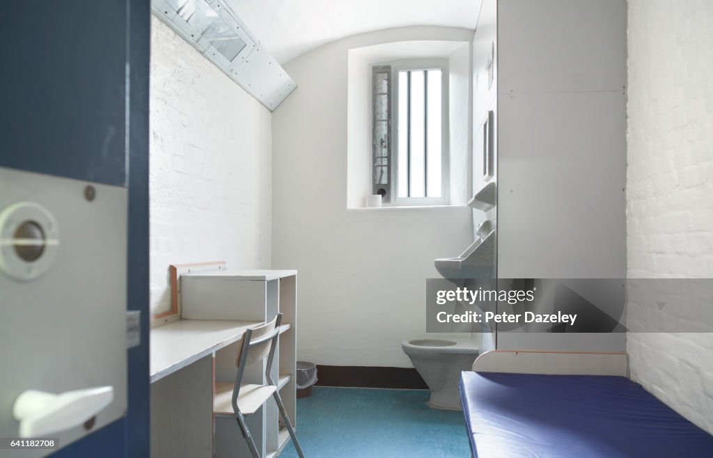 HM Wandsworth Prison a single cell in E wing...