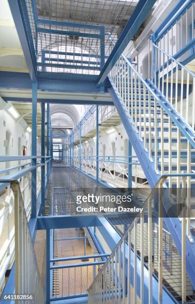 Wandsworth Prison A wing landing on February 7, 2017 in Wandsworth,London,England.