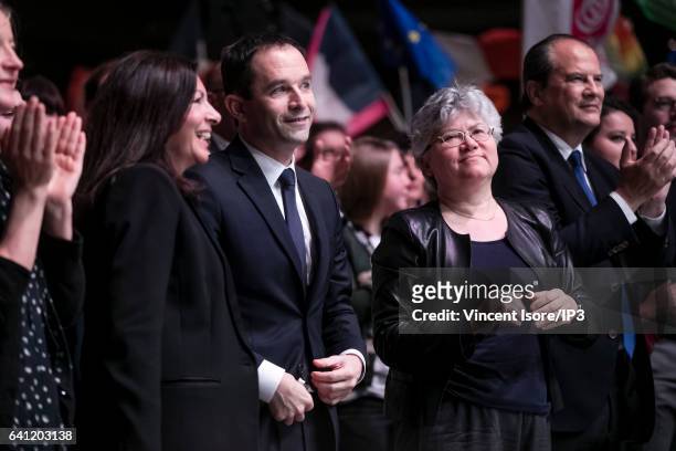 Mayor of Paris Anne Hidalgo attends the National Investiture Convention of candidate of the Socialist Party for the 2017 French Presidential Election...