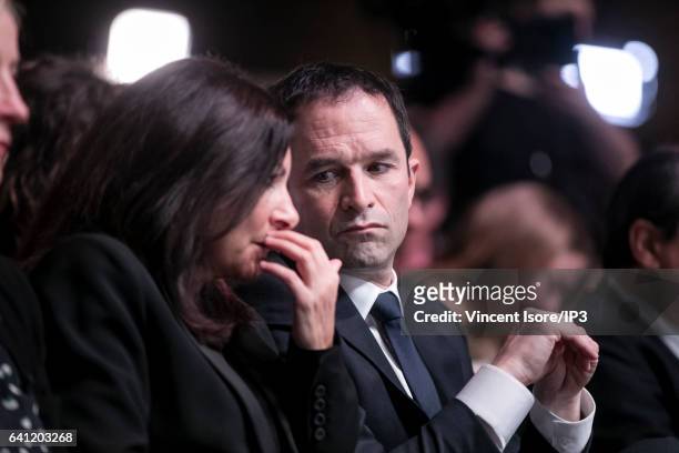 Mayor of Paris Anne Hidalgo attends the National Investiture Convention of the candidate of the Socialist Party for the 2017 French Presidential...