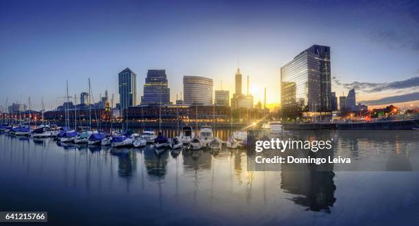 argentina, buenos aires, puerto madero, downtown district - argentina skyline stock pictures, royalty-free photos & images