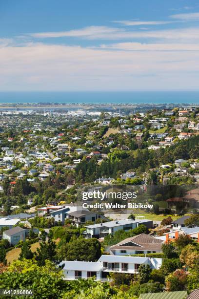 new zealand, south island, exterior - christchurch new zealand houses stock pictures, royalty-free photos & images