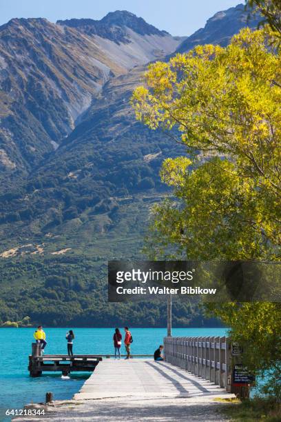 new zealand, south island, exterior - lake wakatipu stock pictures, royalty-free photos & images