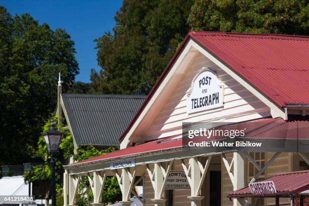 new zealand, south island, exterior - arrowtown stock-fotos und bilder