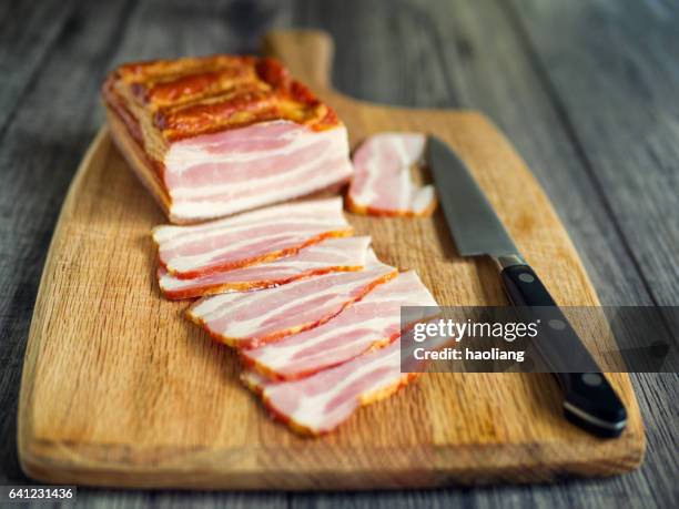 poolse spek - bacon stockfoto's en -beelden