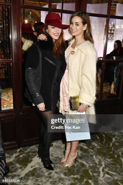 Rachel Legrain Trapani and Elisa Bachir Bey attend the Yumi Katsura Haute Couture Spring Summer 2017 show as part of Paris Fashion Week>> on January...