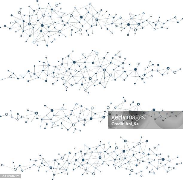 illustrazioni stock, clip art, cartoni animati e icone di tendenza di social network - struttura molecolare