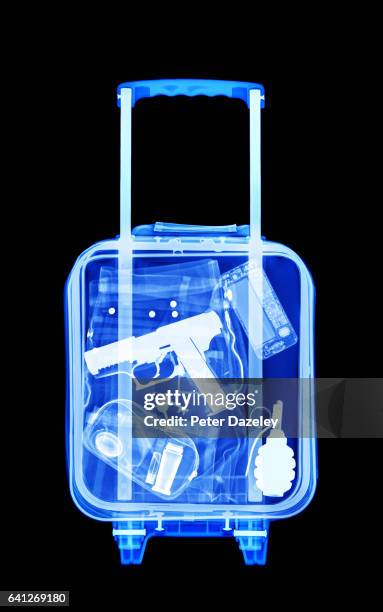 terrorist luggage - packed suitcase stock pictures, royalty-free photos & images