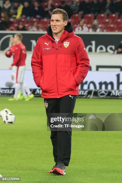 Head couch Hannes Wolf of Stuttgart looks on during the Second Bundesliga match between VfB Stuttgart and Fortuna Duesseldorf at Mercedes-Benz Arena...