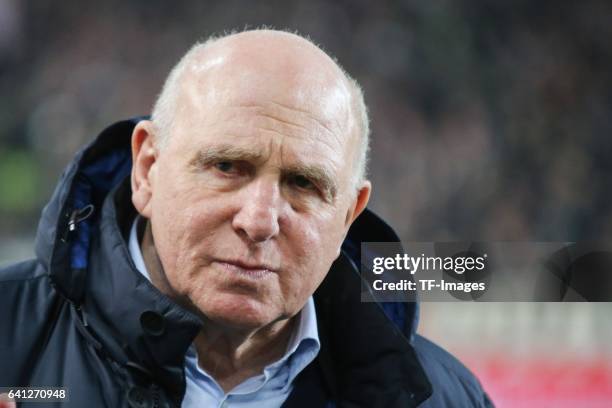 Dieter Hoeness looks on during the Second Bundesliga match between VfB Stuttgart and Fortuna Duesseldorf at Mercedes-Benz Arena on February 6, 2017...