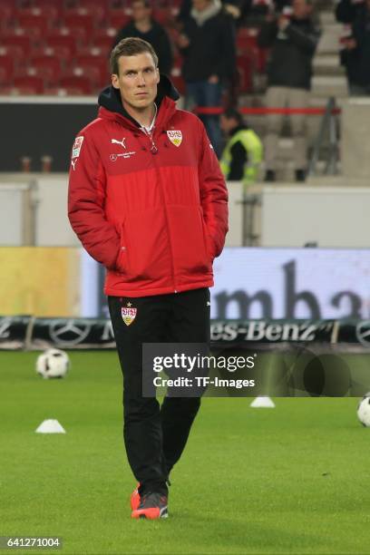 Head couch Hannes Wolf of Stuttgart looks on during the Second Bundesliga match between VfB Stuttgart and Fortuna Duesseldorf at Mercedes-Benz Arena...