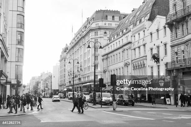 street view of the strand london - the strand london stock pictures, royalty-free photos & images