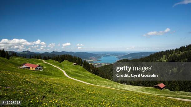 outlook on the tegernsee - tegernsee imagens e fotografias de stock