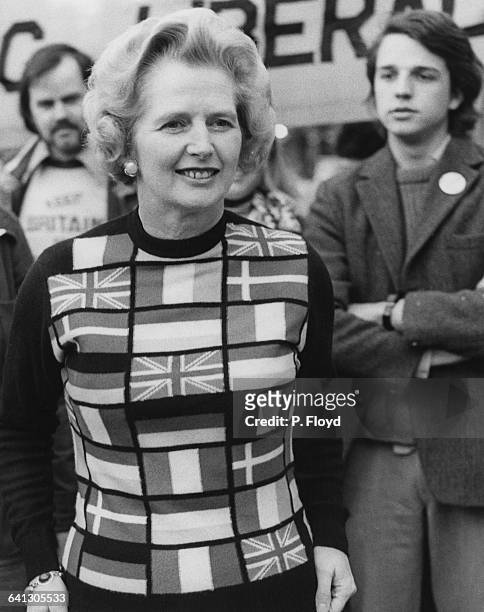 Newly-elected Conservative Party Leader of the Opposition, Margaret Thatcher lends her support to 'Keep Britain in Europe' campaigners in Parliament...