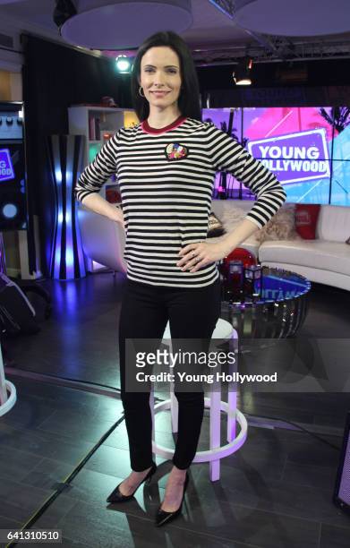 February 8: Bitsie Tulloch visits the Young Hollywood Studio on February 8, 2016 in Los Angeles, California.