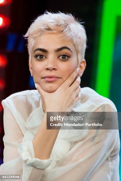 Singer Elodie attends at the first night of "Dopo Festival". Sanremo, February 7, 2017