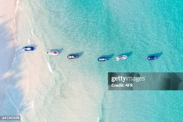 jetski, panorâmica vista, tailândia - jet ski - fotografias e filmes do acervo