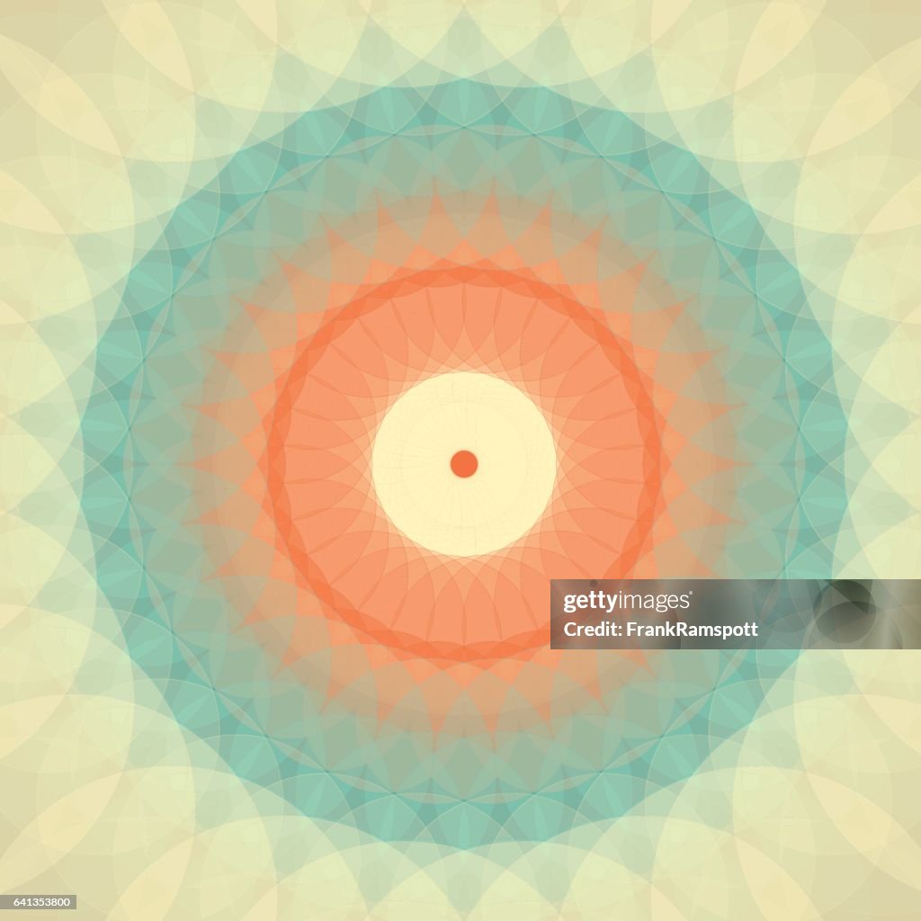 Mandala cercle concentrique LeMans