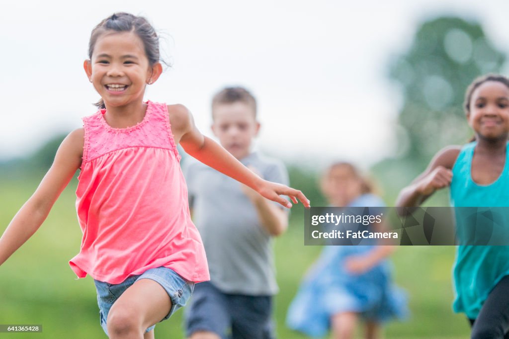 Buiten spelen tijdens reces