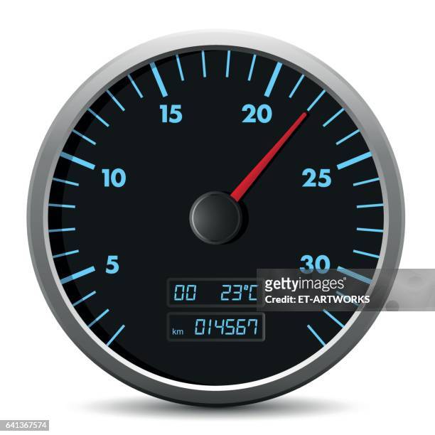 speedometer - speed dial stock illustrations