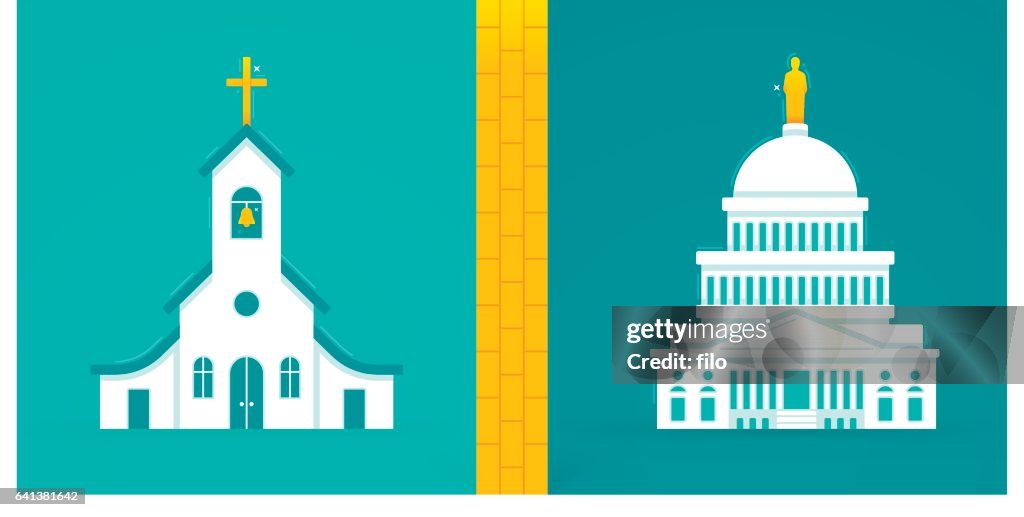 Separación De Iglesia Y Estado Ilustración de stock - Getty Images