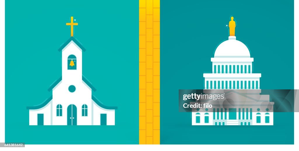 Separación De Iglesia Y Estado Ilustración de stock - Getty Images Separación De Iglesia Y Estado Ilustración de stock - Getty Images