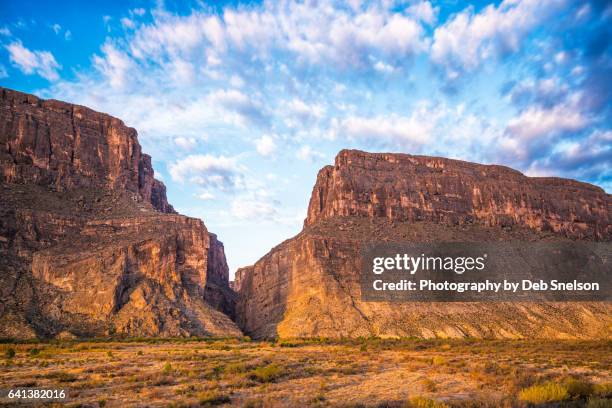santa elena canyon texas-mexico border - chihuahua desert - fotografias e filmes do acervo